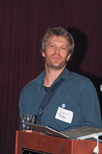 Julian Boot, organising the DSTC timeline,  | DSTC Farewell Symposium, 28 July 2005  | 