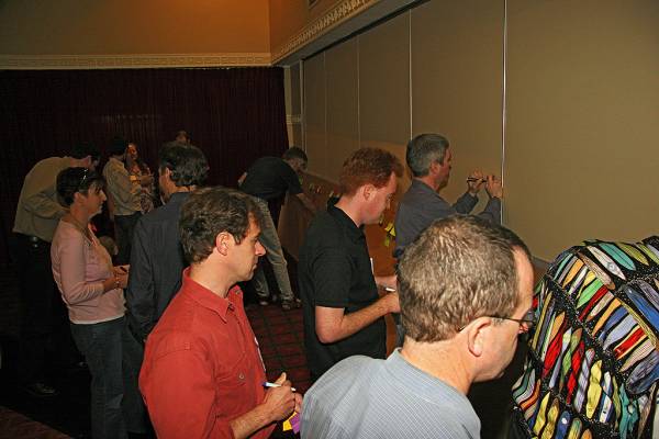 working on the timeline,  | DSTC Farewell Symposium, 28 July 2005  | 