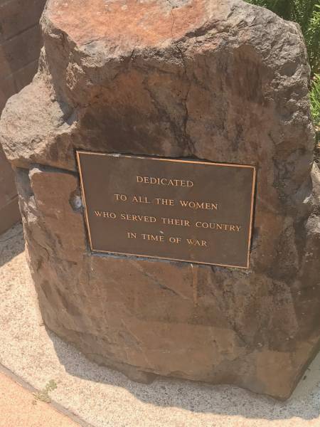 Women who served their country in times of war  | Burleigh War Memorial, Gold Coast City  |   | 