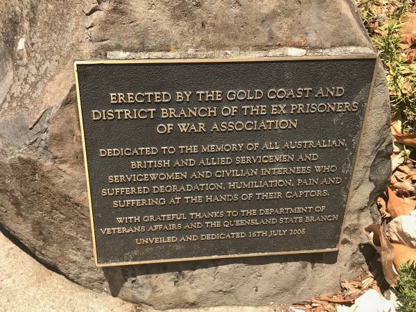Ex prisioners of war  | Burleigh War Memorial, Gold Coast City  | 