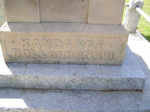 Kandanga Roll of Honour / Kandanga War Memorial  |   | 