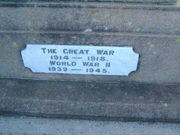 Killarney War Memorial - Warwick Shire  | 