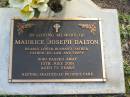 Maurice Joseph DALTON 13 Jul 2001 aged 72  Albany Creek Cemetery, Pine Rivers  