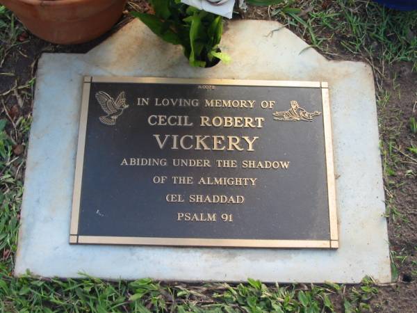 Cecil Robert VICKERY  |   | Albany Creek Cemetery, Pine Rivers  |   | 