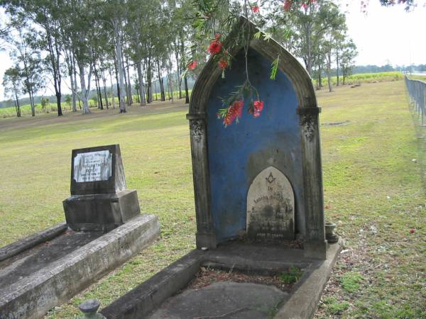 Carl F.W. REHFELDT, husband father,  | died 22 Jan 1928 aged 71 years;  | Alberton Cemetery, Gold Coast City  | 