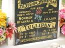 Norman Reginald TULLIPAN, husband poppy, 29-11-1907 - 23-8-1992; Lillian TULLIPAN, wife mum nana, 26-3-1921 - 18-6-1999; Appletree Creek cemetery, Isis Shire 