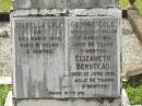 Isabella COLE, died 28 March 1948 aged 81 years 6 months; George COLE, accidentally killed 2 March 1910 aged 52 years 3 months; Elizabeth BENSTEAD, died 1 June 1919 aged 82 years 9 months; Appletree Creek cemetery, Isis Shire  