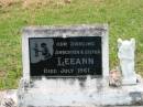 Leeann COLEMAN, daughter sister, died July 1961; Appletree Creek cemetery, Isis Shire 