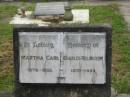 
Martha CARL,
1878 - 1953;
Charles ROLINGSON,
1879 - 1953;
Appletree Creek cemetery, Isis Shire
