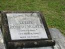 
Leslie Robert HUGHES,
died 17 March 1941 aged 36 years;
Appletree Creek cemetery, Isis Shire
