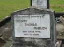 Henry Thomas MASLEN, died 10 Jan 1945 aged 70 years; Appletree Creek cemetery, Isis Shire 