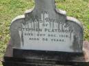 
Stephen PLATONOFF,
died 25 Dec 1918 aged 56 years;
Appletree Creek cemetery, Isis Shire

