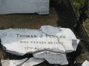 
Thomas J. PERKINS,
died 17 Aug 1910;
Appletree Creek cemetery, Isis Shire
