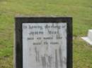 
Joseph BERG,
father,
died 4 March 1947 aged 55 years;
Appletree Creek cemetery, Isis Shire
