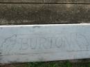 Sarah BURTON, mother, 1871 - 1958; Alfred James BURTON, father, 1866 - 1961; Appletree Creek cemetery, Isis Shire 