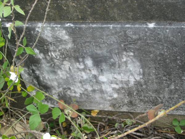 Julian? Charles FLETCHER,  | died Nov 1956;  | Appletree Creek cemetery, Isis Shire  | 