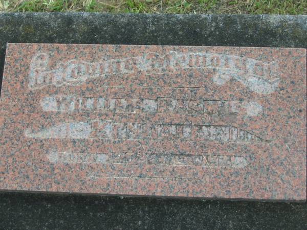 William Rasmus KENDALL,  | born 1903,  | died 1971;  | Appletree Creek cemetery, Isis Shire  |   | 