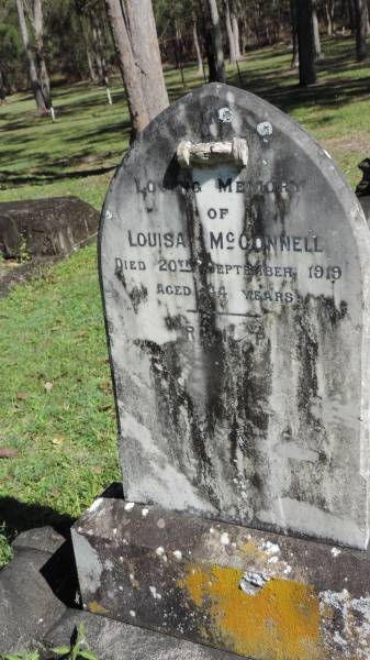 Louisa McCONNELL  | d: 20 Sep 1919 aged 44  |   | Atherton Pioneer Cemetery (Samuel Dansie Park)  |   | 