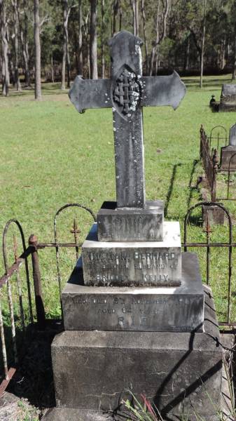 William Bernard KELLY  | d: 5 Nov 1907 aged 64  | husband of Bridget KELLY  |   | Atherton Pioneer Cemetery (Samuel Dansie Park)  |   |   | 