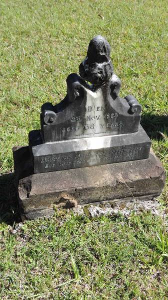   | 8 Nov 1903 aged 68  |   | Possibly Emma MARTIN (nee GUNN) (QLD BDM deaths 8-Nov-1903 <A HREF= 1520.csv >1520.csv</a>.  |   | Atherton Pioneer Cemetery (Samuel Dansie Park)  |   |   | 