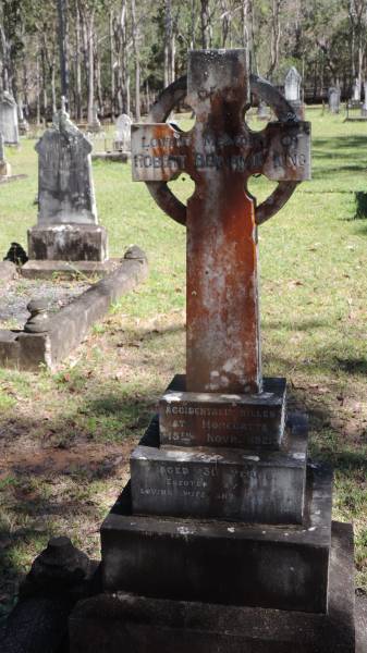 Robert Benjamin KING  | d: Moregatta, 15 Nov 1921 aged 30  |   | Atherton Pioneer Cemetery (Samuel Dansie Park)  |   |   |   | 