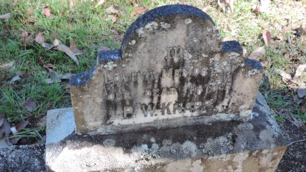 P.W. KNAPP  |   | Atherton Pioneer Cemetery (Samuel Dansie Park)  |   |   | 
