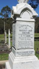 
James EMERSON
d: 22 May 1915 aged 61

Elizabeth TIMMINS
d: 26 Nov 1935 aged 81

Margret Jack EMERSON 
wife of D.V. EVANS
d: 10 Jul 1915 aged 37

David Vincent EVANS
d: 31 Jul 1916 aged 37

Jean EMERSON
wife of R.E. HULL
d: 18 Aug 1914 aged 19

Atherton Pioneer Cemetery (Samuel Dansie Park)

