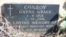 
Gayna Grace CONROY
b: 1 Sep 1926
d: 1 Oct 2006

Aubigny Catholic Cemetery, Jondaryan

