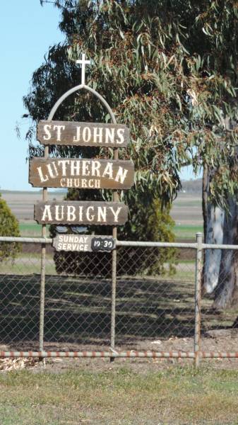   | Aubigny St Johns Lutheran cemetery, Toowoomba Region (formerly Jondaryan Shire)  |   | 
