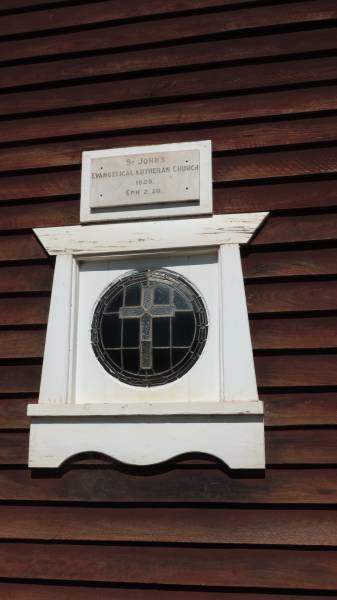 1929 St John's Evangelical Lutheran Church  | Aubigny St Johns Lutheran cemetery, Toowoomba Region (formerly Jondaryan Shire)  |   | 