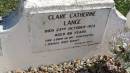 Clare Catherine LANGE d: 23 Oct 1974 aged 86  husband: Albert LANGE d: 5 Apr 1929 aged 42  Aubigny St Johns Lutheran cemetery, Toowoomba Region  