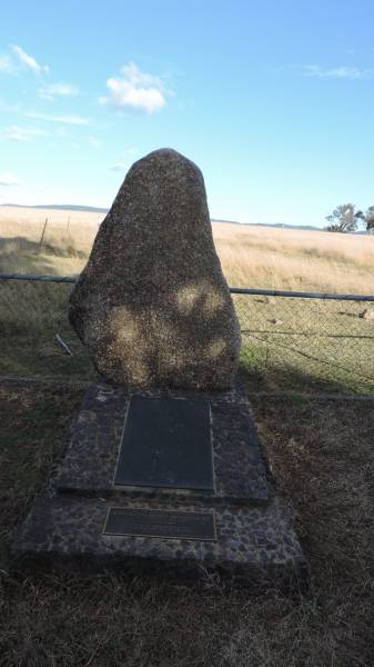 Memorial to the pioneers of Ballandean wo rest here.  |   | John SPENCER  | d: 4 Mar 1860  |   | James HANNAH  | d: 15 Aug 1862  |   | Lillian Mary CUBISS  | d: 1 Aug 1868  |   | Elizabeth DUBIS  | d: 24 Nov 1868  |   | Henry KETTLE  | d: 16 Sep 1870  |   | John James  SHEPHERD  | d: 1 Jan 1873  |   | Charles EDSAR  | d: 28 Feb 1873  |   | Rose Ellen JENKINS  | d: 22 Feb 1873  |   | Peter BENTON  | d: 1 Jul 1873  |   | Cecelia AUSTIN  | d: 11 Feb 1875  |   | Ellen WARD  | d: 17 Feb 1880  |   | unnamed female  | d: 23 Feb 1889  |   | Mary HINDMARSH  | d: 31 Dec 1889  |   | John FLETCHER  | d: 22 Jun 1890  |   | Christopher CARTER  | d: 28 May 1892  |   | John KEMP  | d: 17 Oct 1906  |   | Robert J WILLCOCKS  | owner of Ballandean Station 1948-67  |   | wife  | Kathleen Mary WILLCOCKS  | d: 26 May 2000  | aged 93  |   | Ballandean homestead pioneer memorial, Southern Downs Region  |   | 