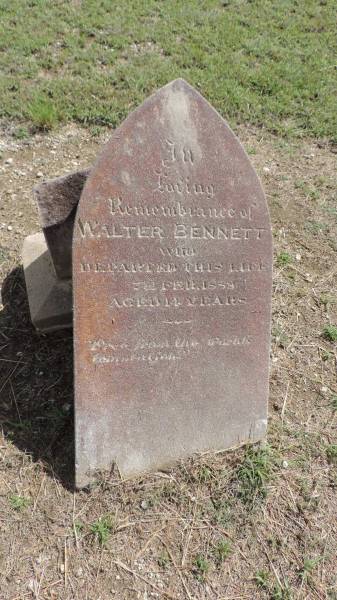 Walter BENNETT  | d: 7 Feb 1889? aged 14  |   | Banana Cemetery, Banana Shire  |   | 