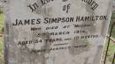 
James Simpson HAMILTON
d: Mourh, 5 Mar 1914 aged 54 y 10 mo

Banana Cemetery, Banana Shire

