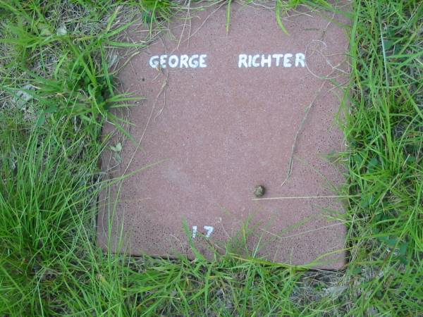 George RICHTER;  | Barney View Uniting cemetery, Beaudesert Shire  | 