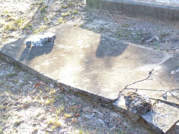 MAWHINNEY?,  | died 11 M? 1921;  | Beerburrum Cemetery, Caloundra  | 