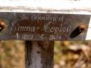 Emma COPLEY, 1859 - 1924; Beerwah Cemetery, City of Caloundra 