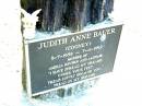 Judith Anne BAUER (COONEY), 5-7-1958 - 7-11-1992, mother of Amelia, Reuben & Alistair; Beerwah Cemetery, City of Caloundra 