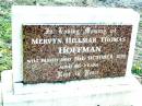 Mervyn Hillmar Thomas HOFFMAN, died 24 Oct 1999 aged 86 years; Beerwah Cemetery, City of Caloundra 