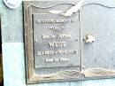 (Don) Leslie James WEST, 21-1-1933 - 30-6-2003; Beerwah Cemetery, City of Caloundra 