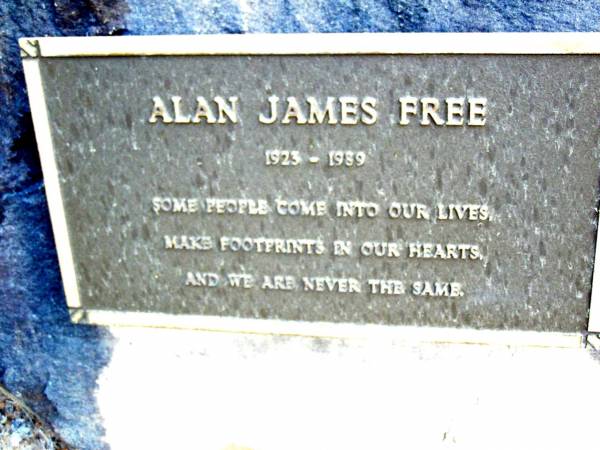 Allan James FREE,  | 1923 - 1989;  | Beerwah Cemetery, City of Caloundra  | 