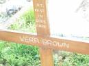 
Vera BROWN;
Bell cemetery, Wambo Shire
