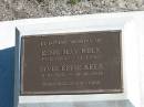 
Esme May KELK
B: 29 Dec 1923
D: 18 Apr 1927

Elvie Effie KELK
B: 21 Oct 1925
D: 10 Oct 2003

Bethania Lutheran Church, Bethania, Gold Coast
