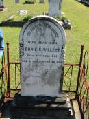 Ernie C WILLERT 17 Feb 1897 aged 2 yrs 11 months 26 days  Bethania (Lutheran) Bethania, Gold Coast 