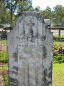 
Carl F TESCH
geb 28 Juni 1836
gest 12 April 1895

Bethania (Lutheran) Bethania, Gold Coast
