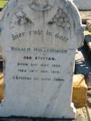 Rosalie MOLLENHAGEN geb STEFFAN B: 21 May 1855 D: 16 Sep 1919  Bethania (Lutheran) Bethania, Gold Coast 