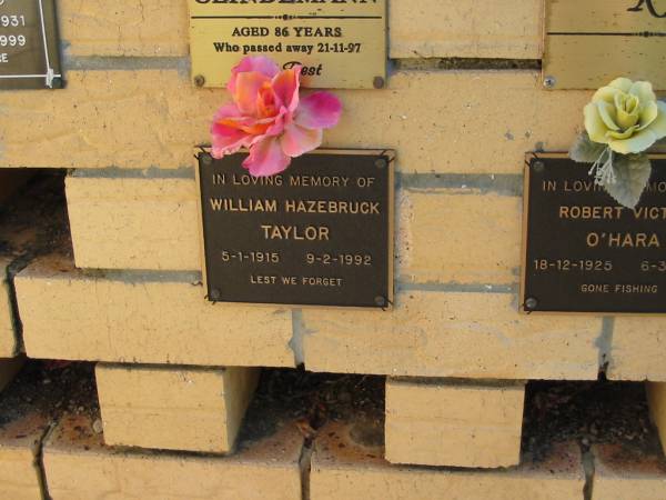 William Hazebruck TAYLOR  | B: 5 Jan 1915  | D: 9 Feb 1992  |   | Bethania (Lutheran) Bethania, Gold Coast  | 