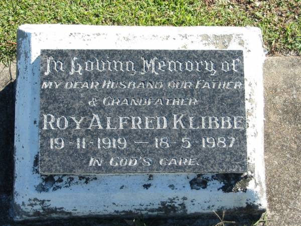 Roy Alfred KLIBBE  | B: 19 Nov 1919  | D: 18 May 1987  |   | Bethania (Lutheran) Bethania, Gold Coast  | 