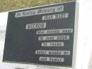 
Jean Mary MUCHOW
15 Jun 2000
aged 74

Bethel Lutheran Cemetery, Logan Reserve (Logan City)

