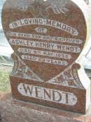 
Ashley Henry WENDT
8 May 1955
aged 23

Bethel Lutheran Cemetery, Logan Reserve (Logan City)

